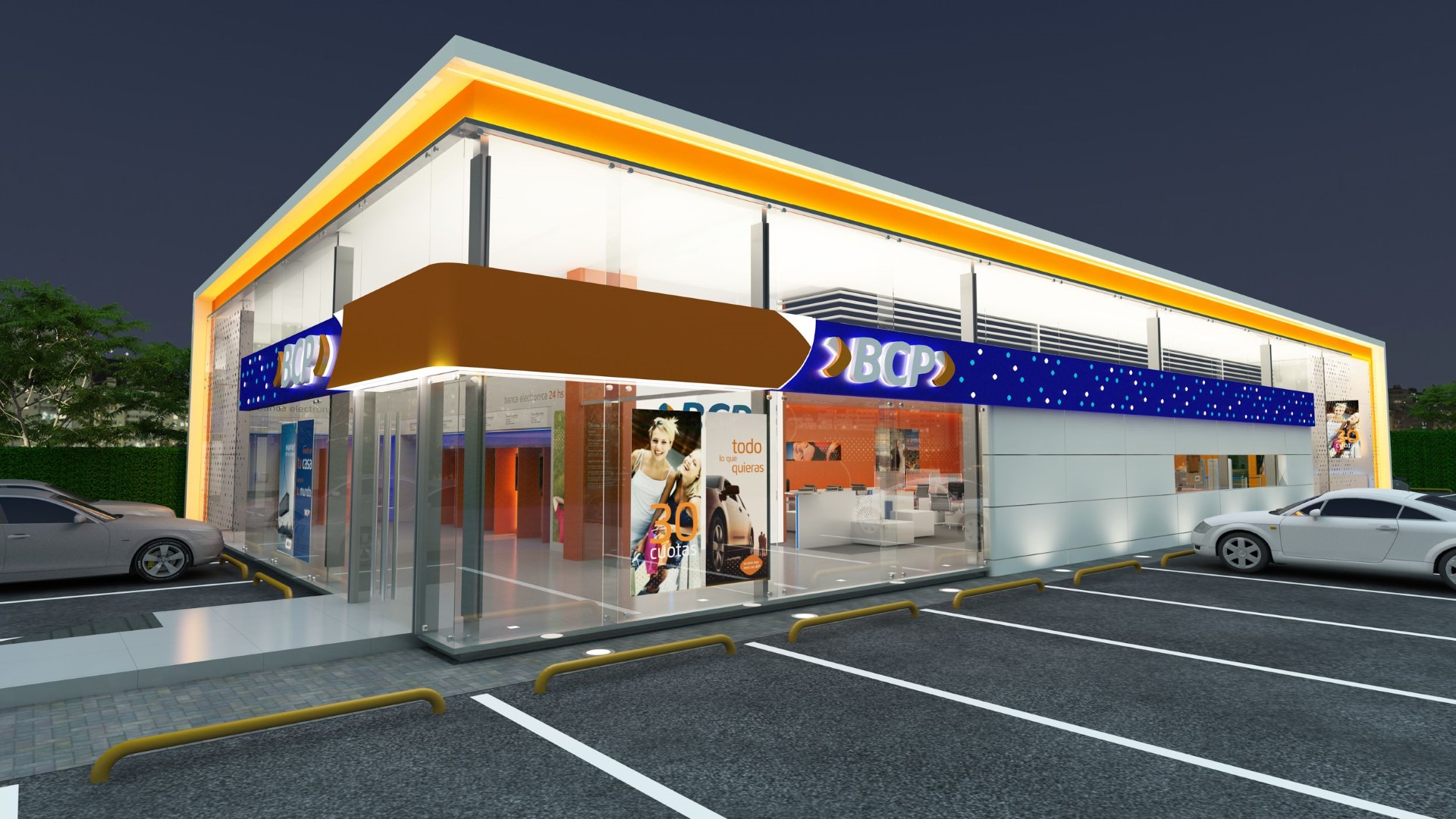 Nueva imagen Banco de Crédito por Vértice Arquitectos Lima Perú